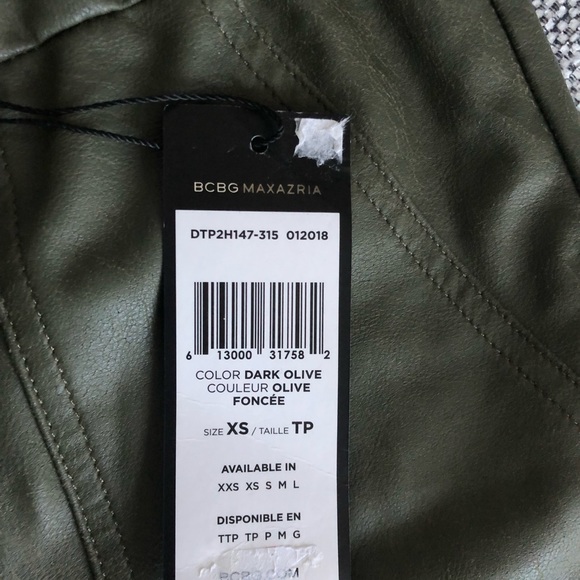 BCBG Maxazria Faux Leather leggings XS - Picture 4 of 5